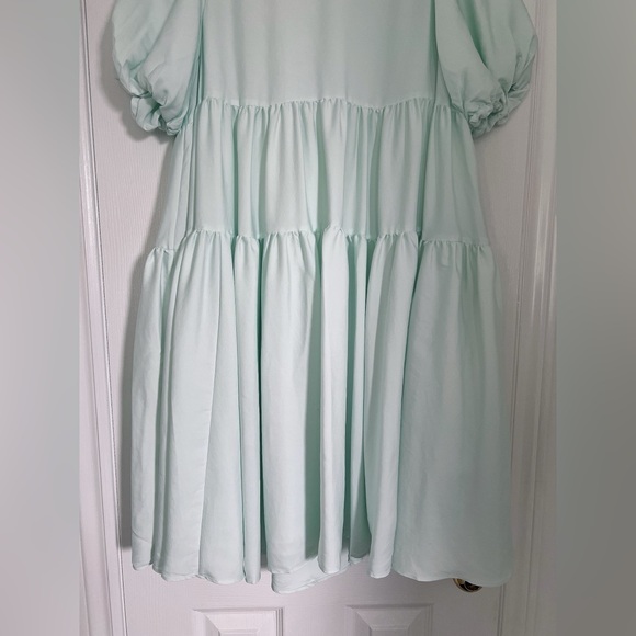 COS puff sleeves tiered dress - Picture 4 of 7